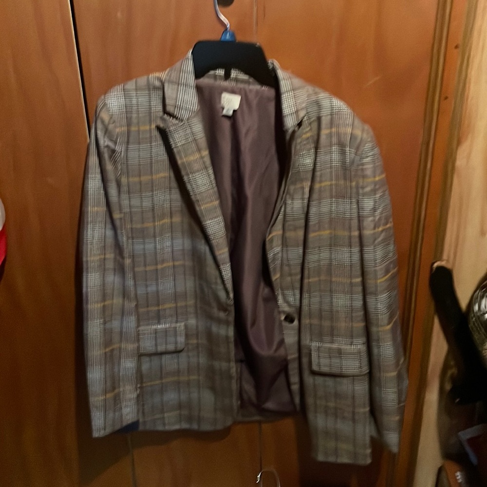 Plaid blazer